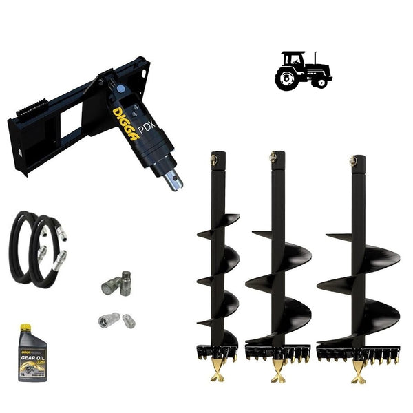 Digga PDX auger drive combo package tractor up to 60Hp Earthmoving Warehouse