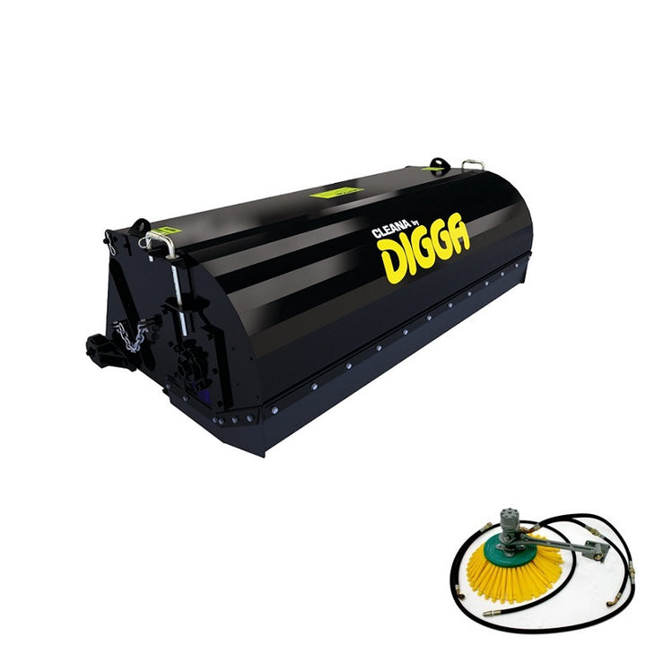 Bucket Broom Skid Steer Loader (Standard Flow) Earthmoving Warehouse