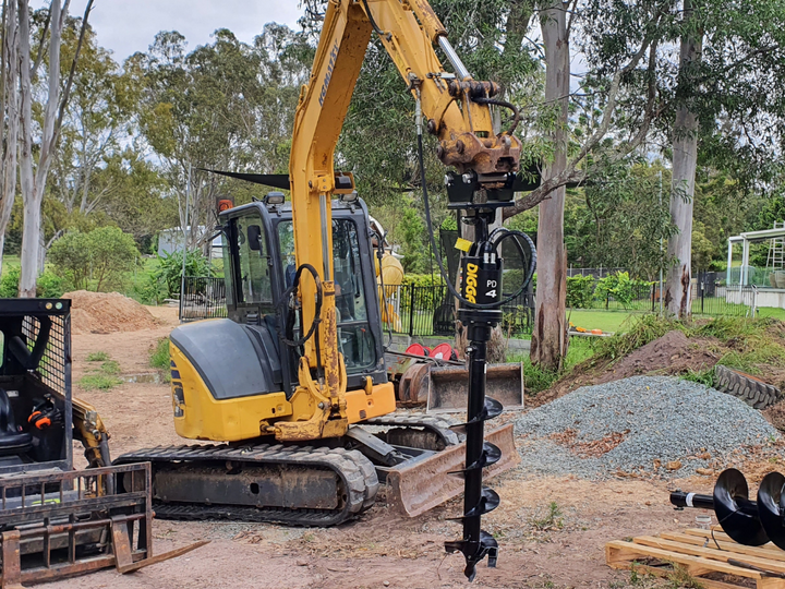 Digga PD4-2 65mm round auger drive combo package mini excavator up to 5T Earthmoving Warehouse