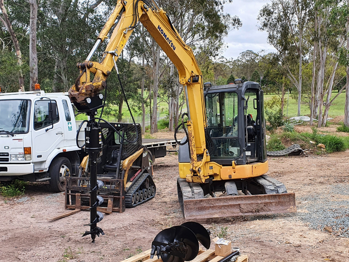 Digga PD4-2 65mm round auger drive combo package mini excavator up to 5T Earthmoving Warehouse