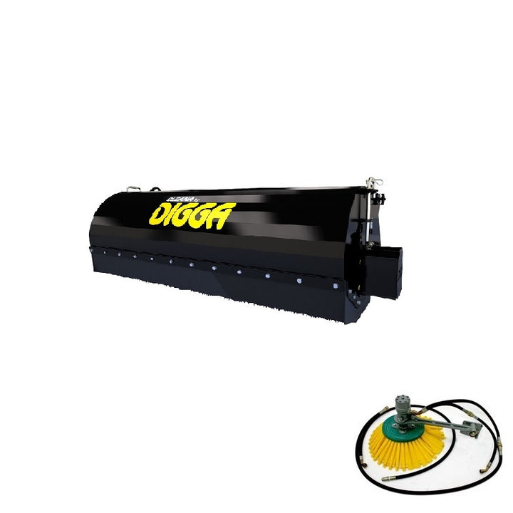 Bucket Broom Skid Steer Loader (High Flow) Earthmoving Warehouse