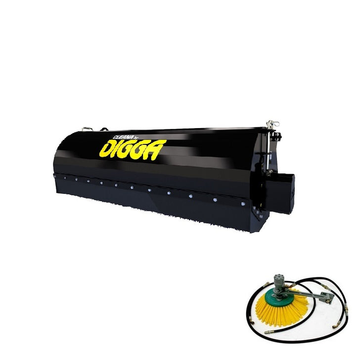 Bucket Broom Skid Steer Loader (High Flow) Earthmoving Warehouse