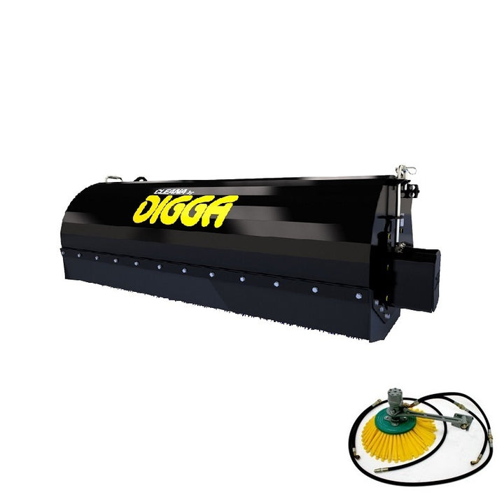 Bucket Broom Skid Steer Loader (High Flow) Earthmoving Warehouse